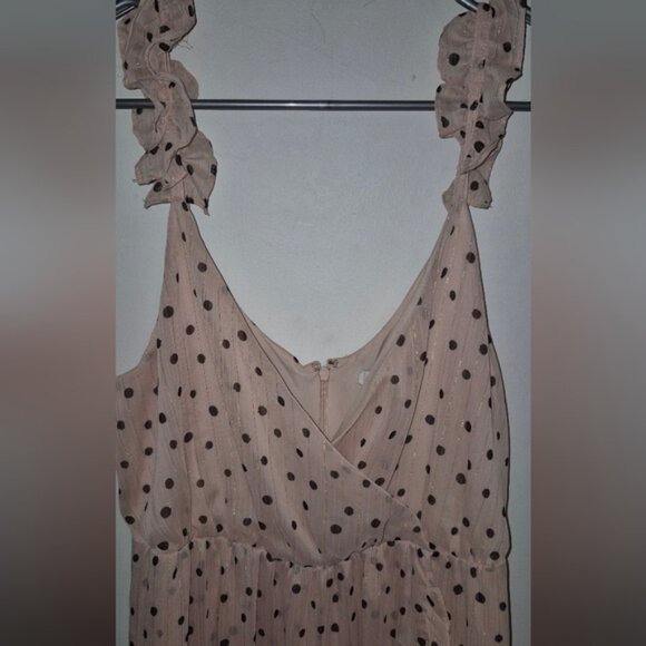 MADEWELL Ruffle Strap wrap dress In inkspot dots Sz.8 NWT - Picture 5 of 7